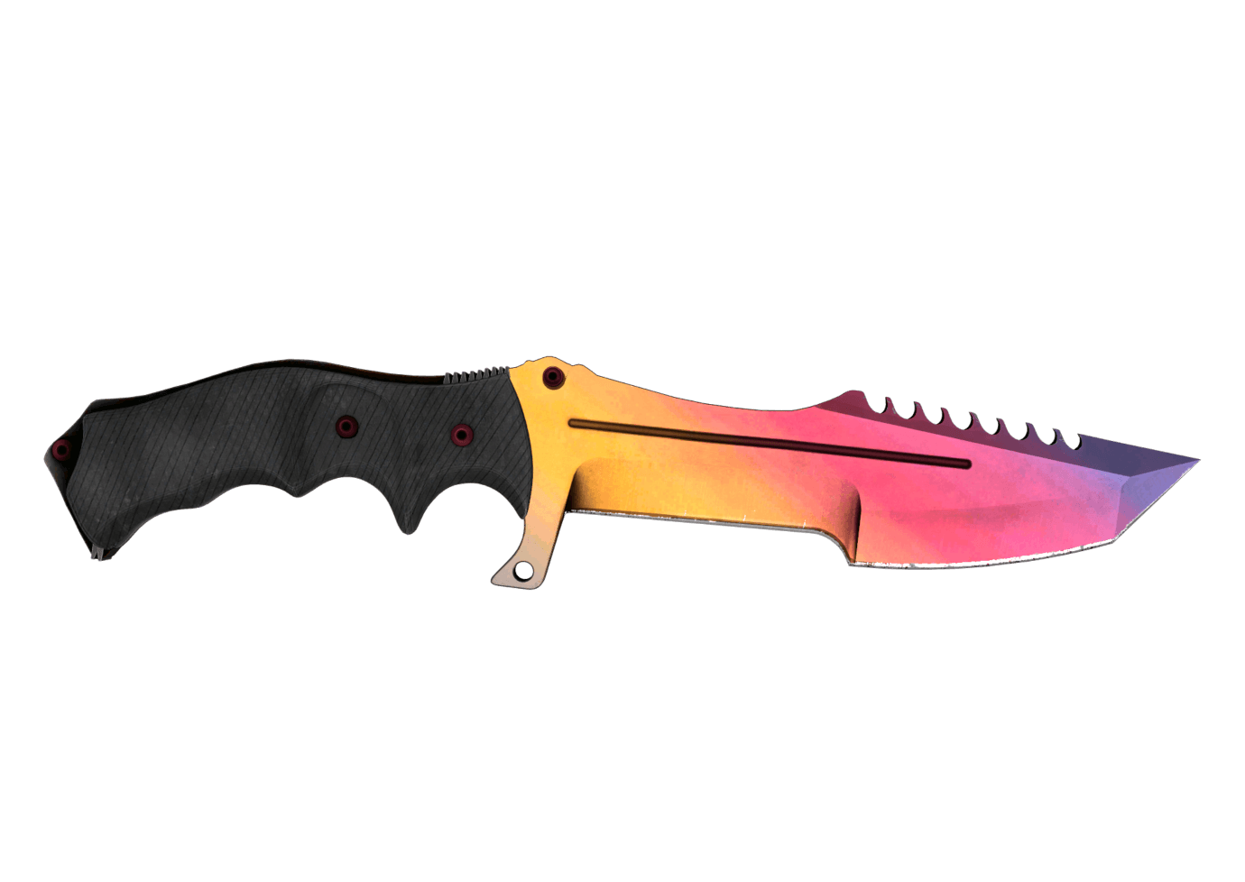 Knife fade. Охотничий нож градиент КС го. Хантсман нож. Fade нож. Huntsman Knife Black Laminate.